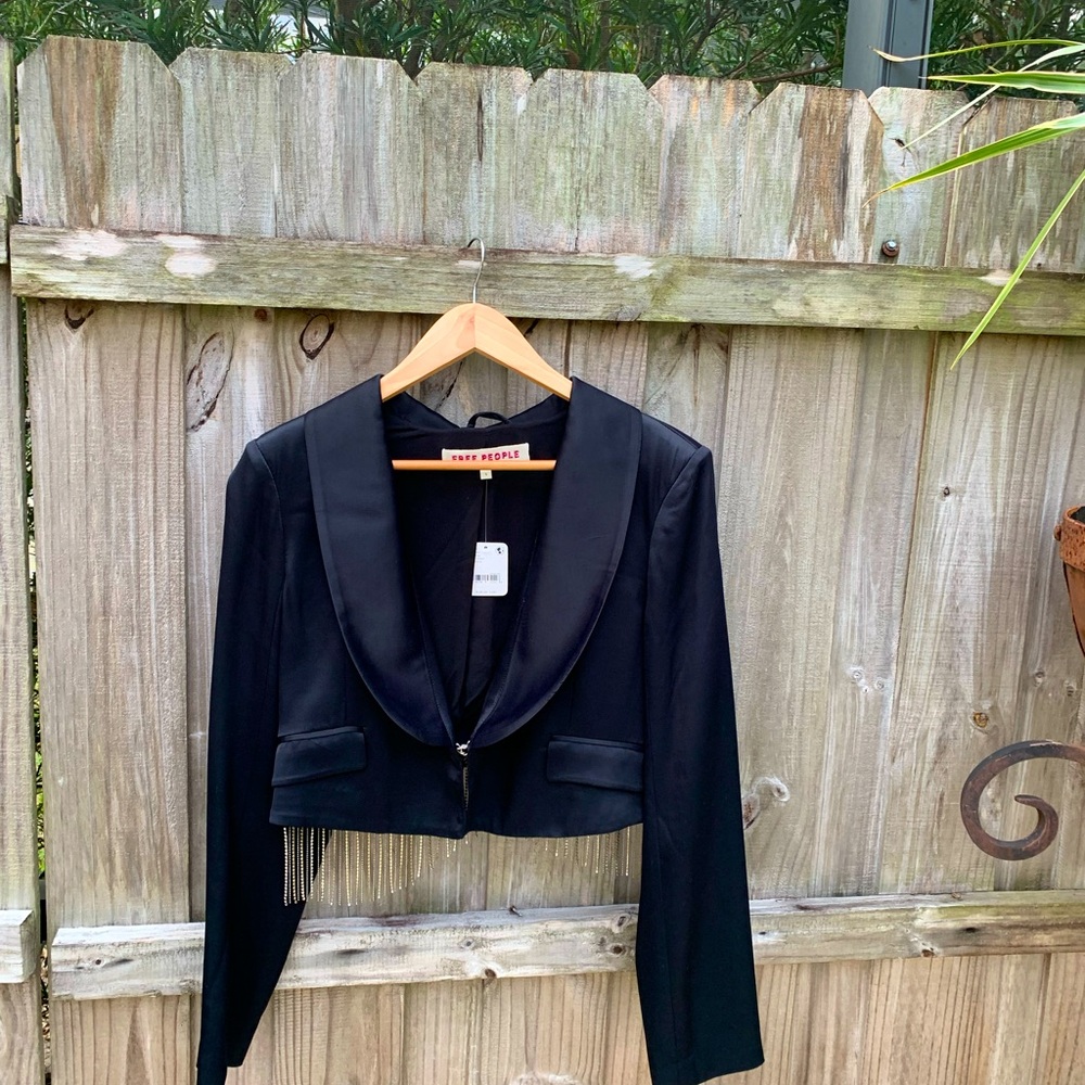 Free People Deena Cropped Blazer